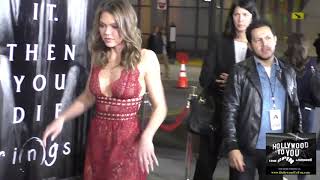 Aimee Teegarden at the Screening Of Paramount Pictures' Rings at Regal LA Live Theatre in Los Angele