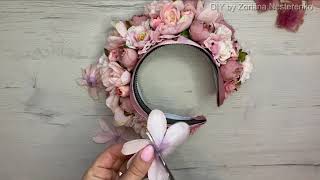 Високий вінок крок за кроком! Основа для високого віночка. DIY/ Flower Crown/ tutorial/ handmade