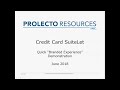 prolecto credit card suitelet demonstration 20180609