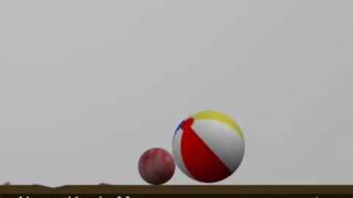 Two Balls of Different Weights