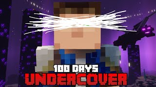 I Survived 100 Days Undercover In Minecraft