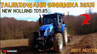 Talerzowanie obornika 2023 ☆ New Holland td5.85 w akcji ☆ Metanga atus 250