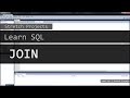Learn SQL - 11 JOIN