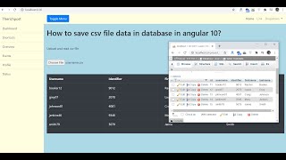 Angular 10 Save CSV File Data into MySQL Database