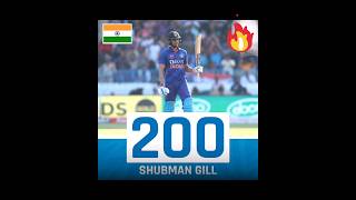 Shubman Gill's Stunning Double Century|IndvsNz#odihighlights#cricket #viral#shorts#trending#odis