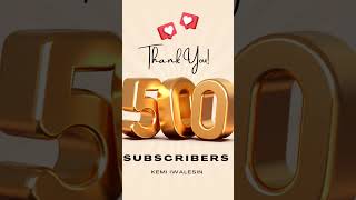 I'm so excited! Thank you! I appreciate you all! #subscribers #subscribe #thanks #appreciation