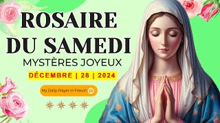 ROSAIRE DE GUÉRISON: MYSTÈRES JOYEUX, ROSAIRE DU SAMEDI🌹28 DÉCEMBRE 2024 🙏🏻PRIÈRE POUR LE PARDON