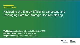Navigating the Energy Efficiency Landscape | July 17, 2024 Webinar