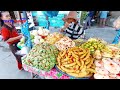 wow amazing cambodia famous factory market in phom penh prey tea