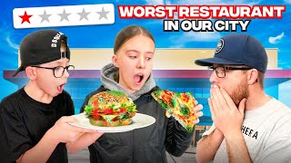 EATING at the WORST REVIEWED RESTAURANT in our CITY!