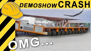 HEAVY EQUIPMENT FAIL! - DEMOSHOW GONE WRONG - CRASH CAUGHT ON TAPE - Bauforum24