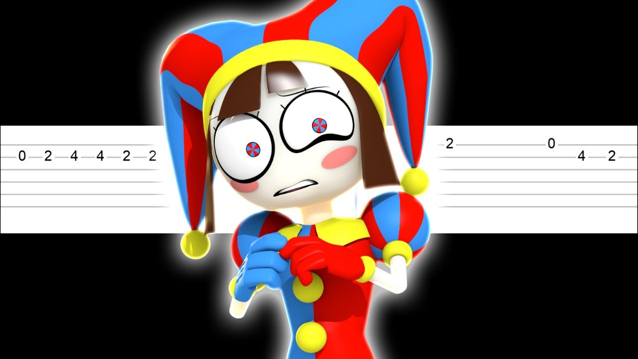 The Amazing Digital Circus Pilot Ending Music Easy Guitar Tabs