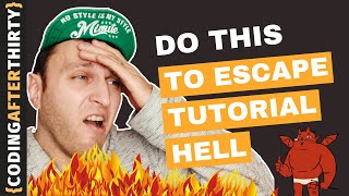 How To Escape Tutorial Hell [ biggest mistakes beginner programmers make as self taught programmer ]