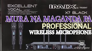 MURANG PROFESSIONAL MICROPHONE WIRELESS IMIX X7 BLACK.