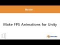 [Blender] Make FPS Animations for Unity