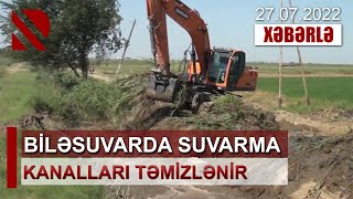 Biləsuvarda suvarma kanalları təmizlənir