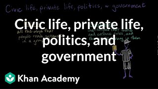 Civic life, private life, politics, and government | Citizenship | High school civics | Khan Academy
