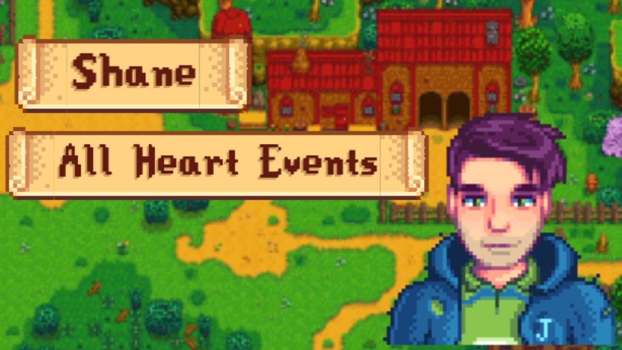 Stardew Valley Shane All Heart Events - YouTube