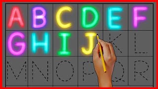 Lets learn ABC | drawing , colouring and painting for kids and toddlers || easy and basic learning |