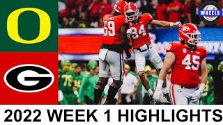 #3 Georgia vs #11 Oregon Highlights | College Football Week 1 | 2022 College Foo