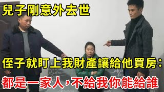 兒子剛意外去世，侄子就盯上我財產讓給他買房：都是一家人，不給我你能給誰 | 翠花的秘密