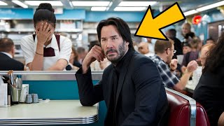 Keanu Reeves Sees Crying Waitress at Diner,Leaves Her a Note That Changes Her Life Forever!