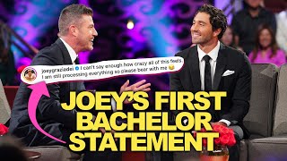 Bachelor Joey Receives HYPE From Media & Fans - What He Has To Say!