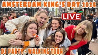 King's Day Party 2024 in Amsterdam LIVE 🇳🇱 Koningsdag in Amsterdam Part 2