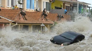Streets and houses submerged! Malaysia flooding strikes Johor due heavy rain