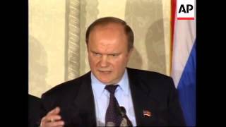 USA: GENNADAY ZYUGANOV MAKES SPEECH AT RUSSIAN BUSINESS FORUM