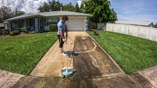 Incredibly Satisfying Driveway Pressure Wash