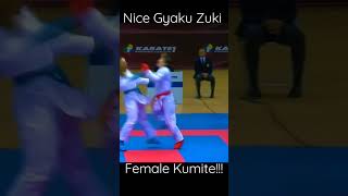 Amazing Karate Female Kumite #shorts #karate #wkf #female #kumite #action #fight