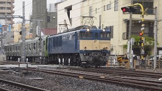 【EF64牽引新製E235系(山手)回送】②    高崎線宮原到着(待避[E231/E233系])-発車【トウ03】