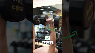 สร้างกล้ามอกด้วย Dumbbell Bench Press