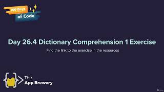 [Interactive Coding Exercise] Dictionary Comprehension 1 | The Complete Python Pro Bootcamp for 2022
