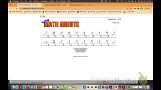 web math minutes