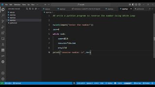How to Reverse Digits of a Number Using While Loop in Python – GATE, Interview & Placement Practice