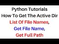 Python course 2023 List of all Files Get file name Full Path