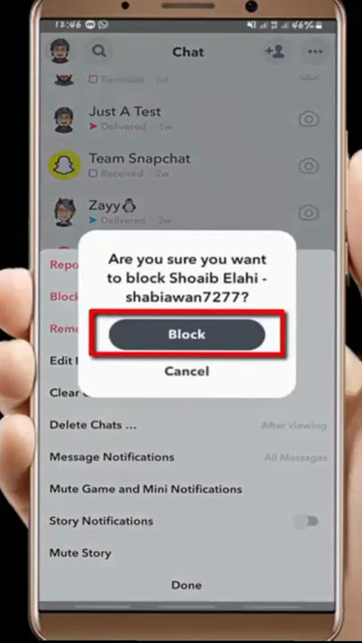 How to Block Someone on Snapchat 2022 #shorts