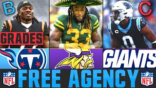 NFL Free Agency Signings & Grades | NFL Free Agency Winners & Losers | Aaron Jones to The Vikings!