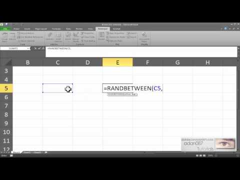 Excel random number between two specific numbers Excel random number between two specific numbers
