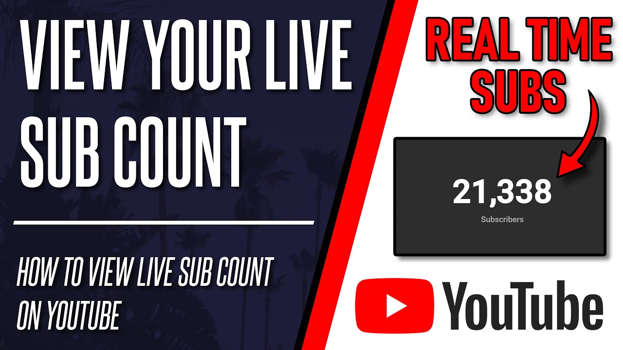 How To View Your Live Sub Count On YouTube (DESKTOP) - YouTube