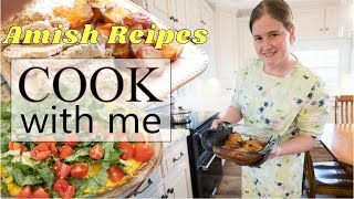 Amish Recipes  - Mennonite Style Cooking (3 meals / 6 recipes!)