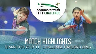 Yuka Umemura vs Sawettabut Jinnipa | 2019 ITTF Challenge Thailand Open (U21 1/4)