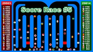 Score Race #5 ~48 countries marble race #18~  in Algodoo | Marble Factory
