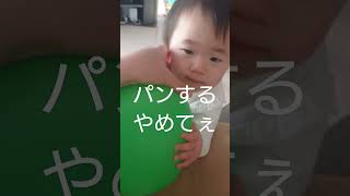 【超ご機嫌】笑顔で飛び込んでくる赤ちゃんが可愛すぎた #shorts #baby #赤ちゃんのいる生活