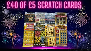 🤞🏻£40 gamble on the £5 scratch cards from Allwyn! Will I win big this Sunday? 🤞🏻