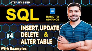 INSERT UPDATE, DELETE & ALTER Table in SQL With Example | SQL Tutorial in Hindi 4