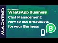 How to Send Broadcasts on WhatsApp Business