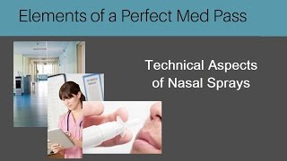 Perfect Med Pass  -  Nasal Sprays